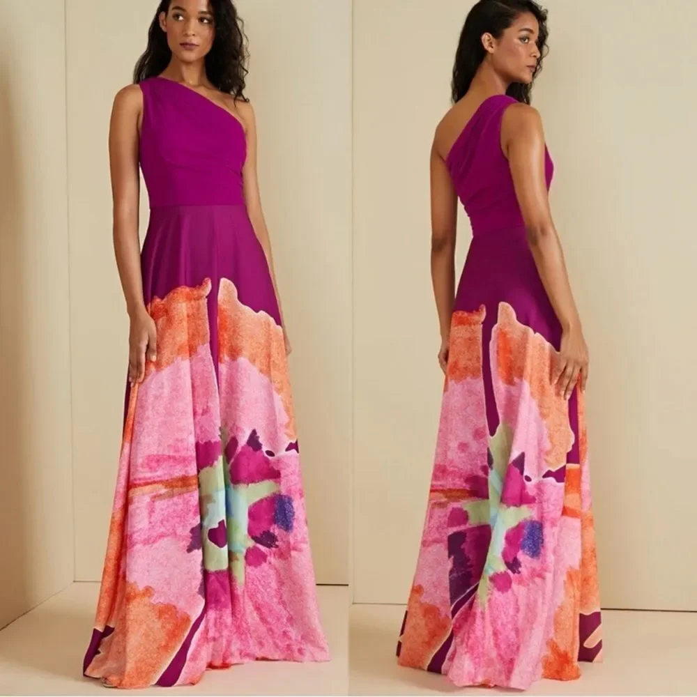 AMUR Atlas One Shoulder Gown